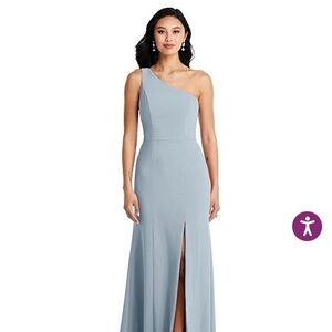 Bella Bridesmaids One Shoulder BB138 – Mist Blue – Size 4 – Worn Once